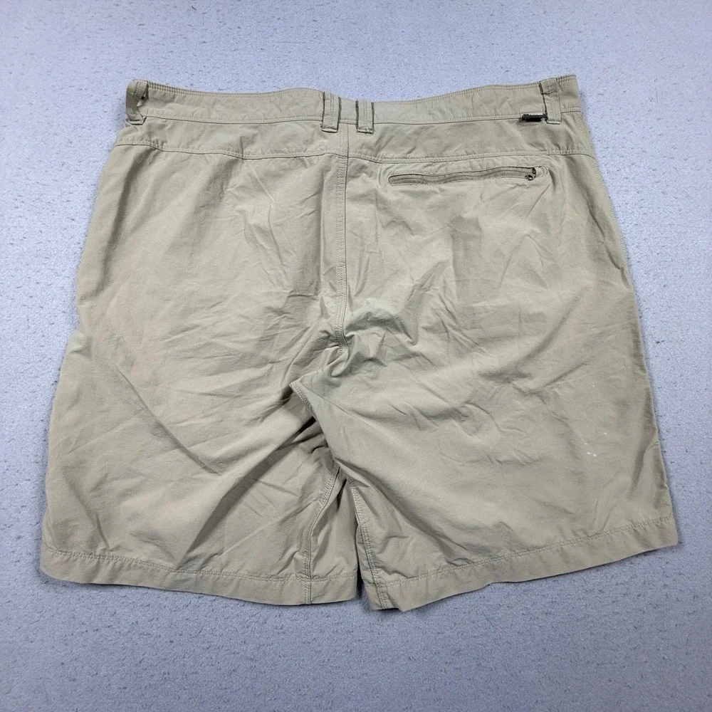 The North Face Mens Khaki Tan Hiking Cargo Shorts Size 40 Stretch Outdoor Trail